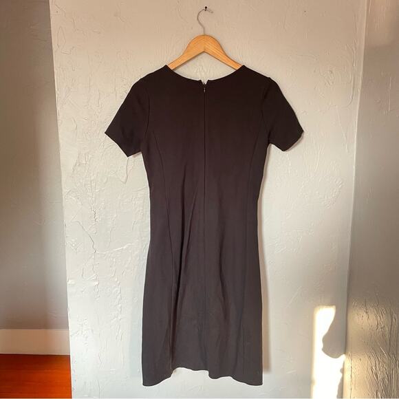 Lands' End Classic Form Fitting Black Career Workwear Cocktail Dress size 4P - Picture 2 of 4